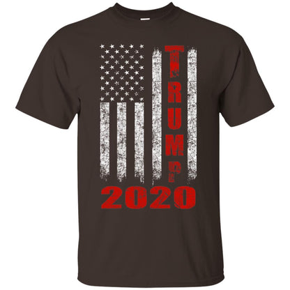 American Flag Vintage Design Trump 2020 T-shirt Dark Chocolate