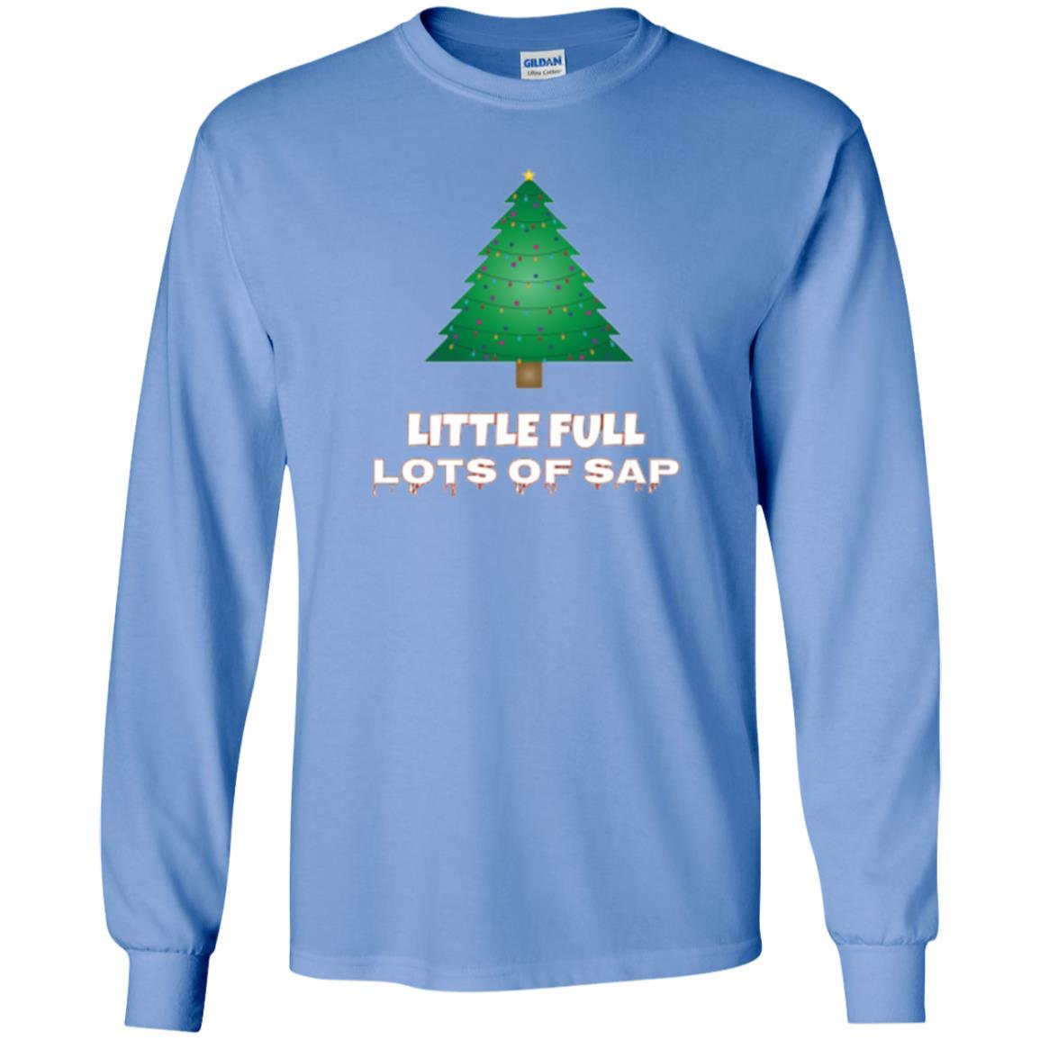 Christmas T-shirt Little Full Lots Of Sap Carolina Blue