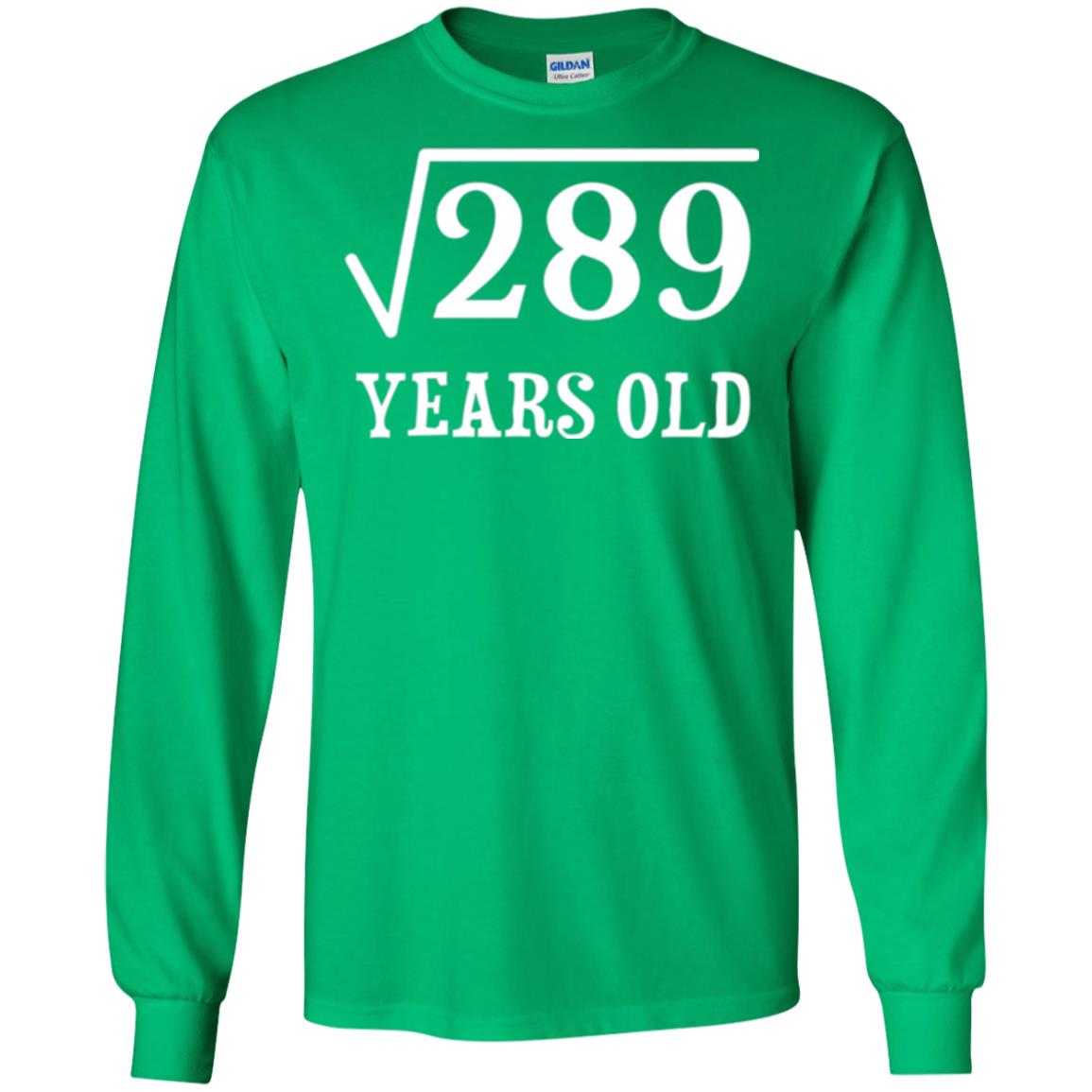 Brithday T-shirt Square Root Of 289 Irish Green