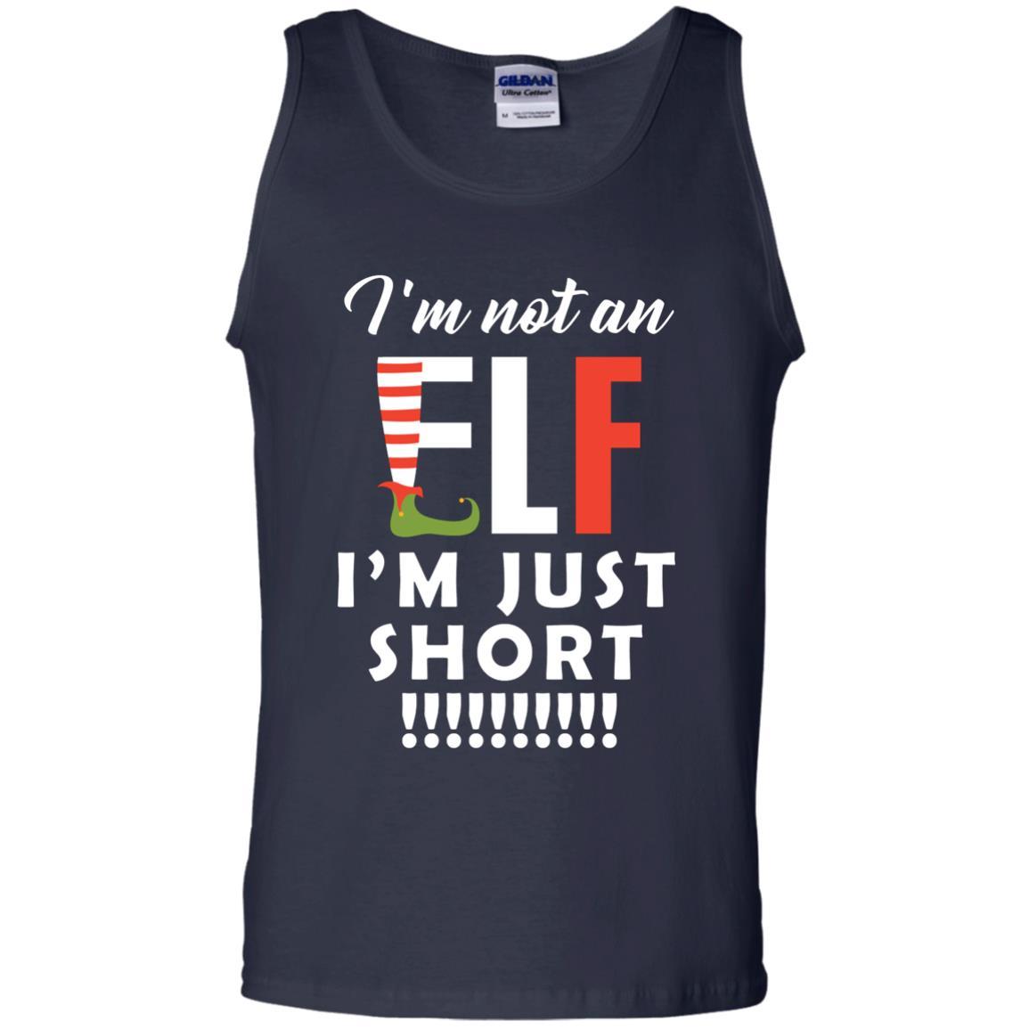 Christmas T-shirt I'm Not An Elf I'm Just Short Navy