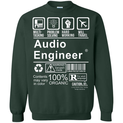 Audio Engineer Shirt Multi Tasking Problem Solving Forest Green