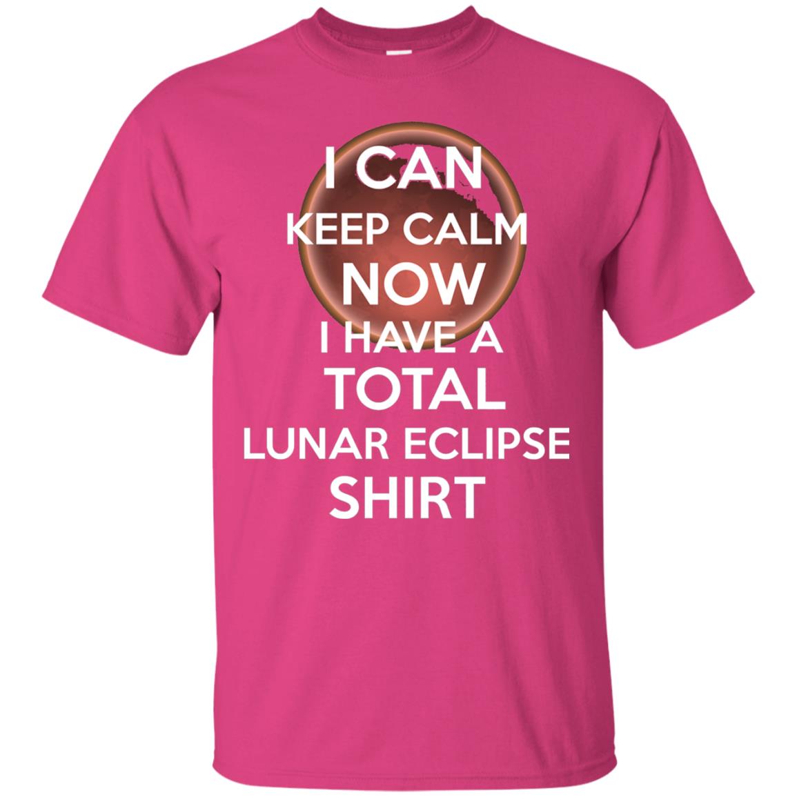 Lunar Eclipse 2018 Shirt Blood Moon Keep Calm Now T-shirt Heliconia