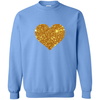Valentine_s Day T-shirt Gold Heart Carolina Blue
