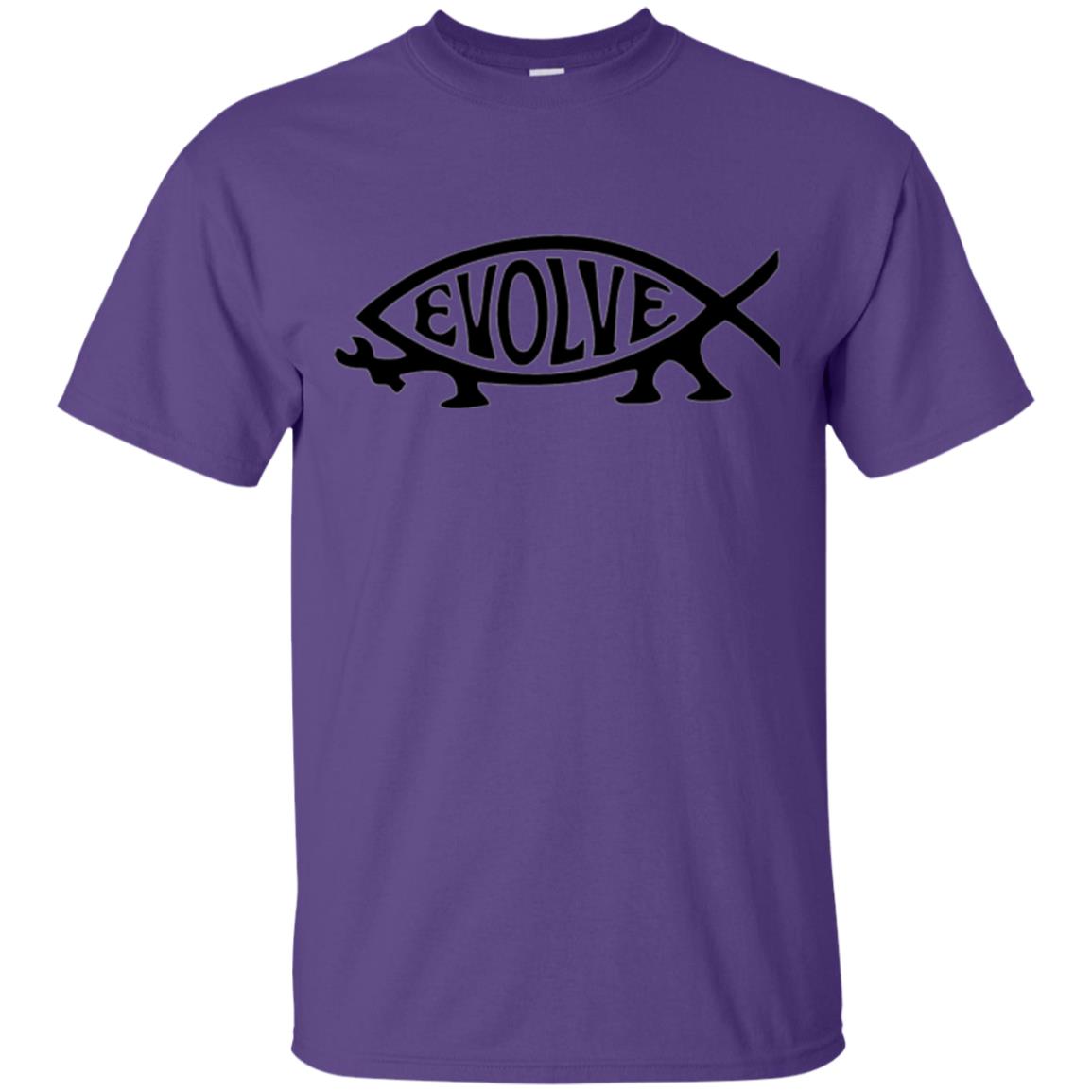 Darwin Evolution Evolve T-shirt Purple