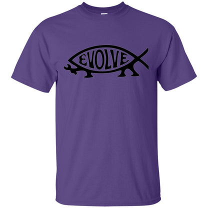 Darwin Evolution Evolve T-shirt Purple