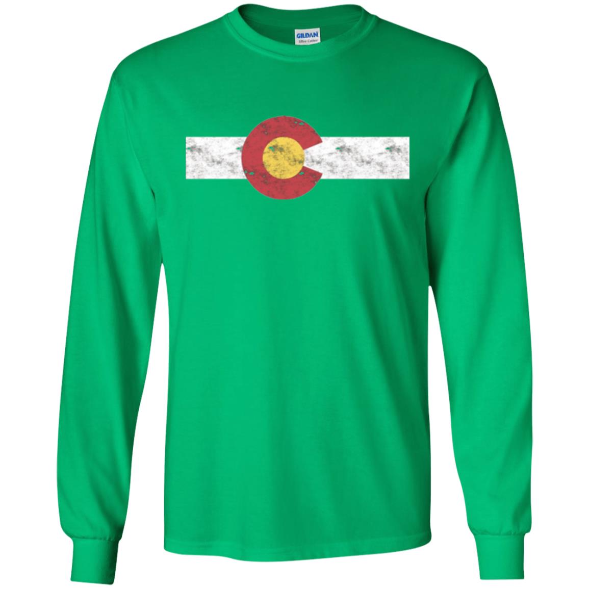 Colorado State Flag T-shirt Patriotic Colorado Day Irish Green