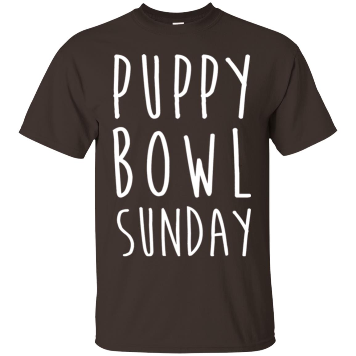 Football Dog Lover T-shirt Puppy Bowl Sunday T-shirt Dark Chocolate