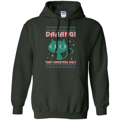 Cat Lovers T-shirt Daaang! That Sweaters Ugly Forest Green