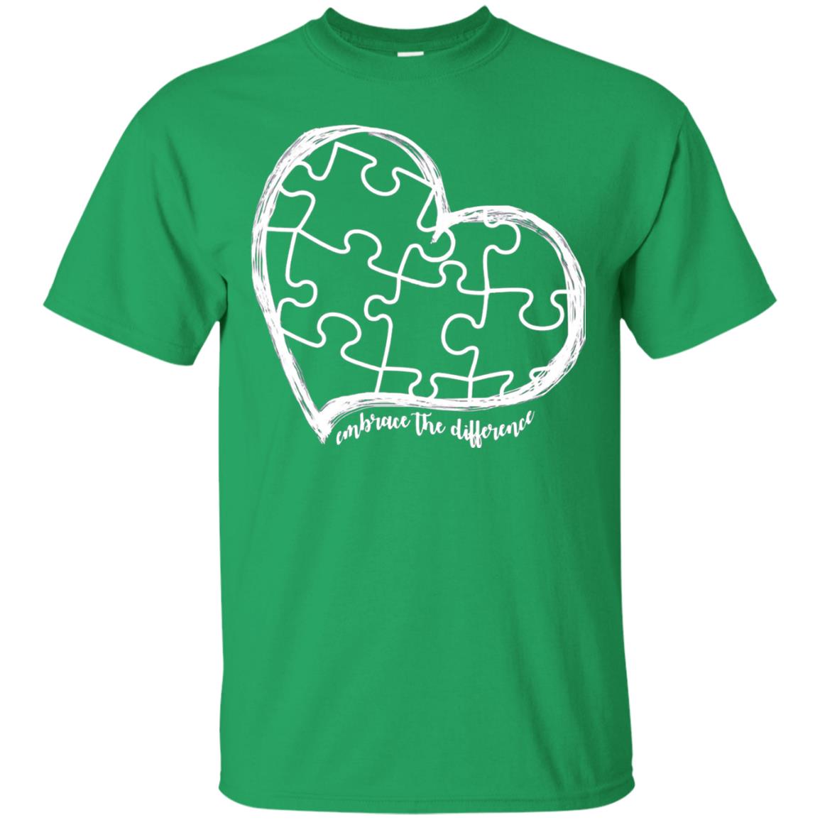 Autism Awareness Embrace Differences Shirt Irish Green