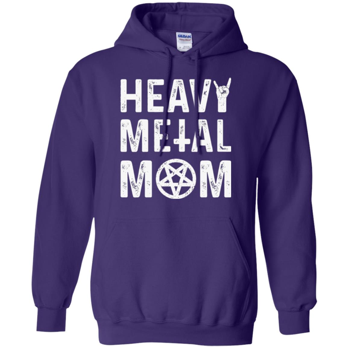 Heavy Metal Mom Vintage Band Music Concert Mother T-shirt Purple