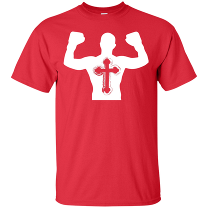 Christian Gym Exercise Workout T-shirt Red