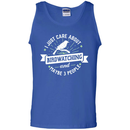 Birdwatching T-shirt I Just Care About Birdwatching Royal