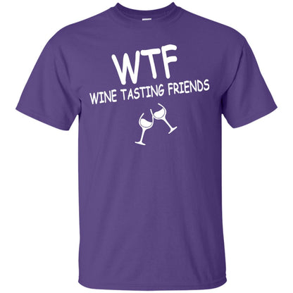 Wtf Wine Tasting Friends Shirt Purple