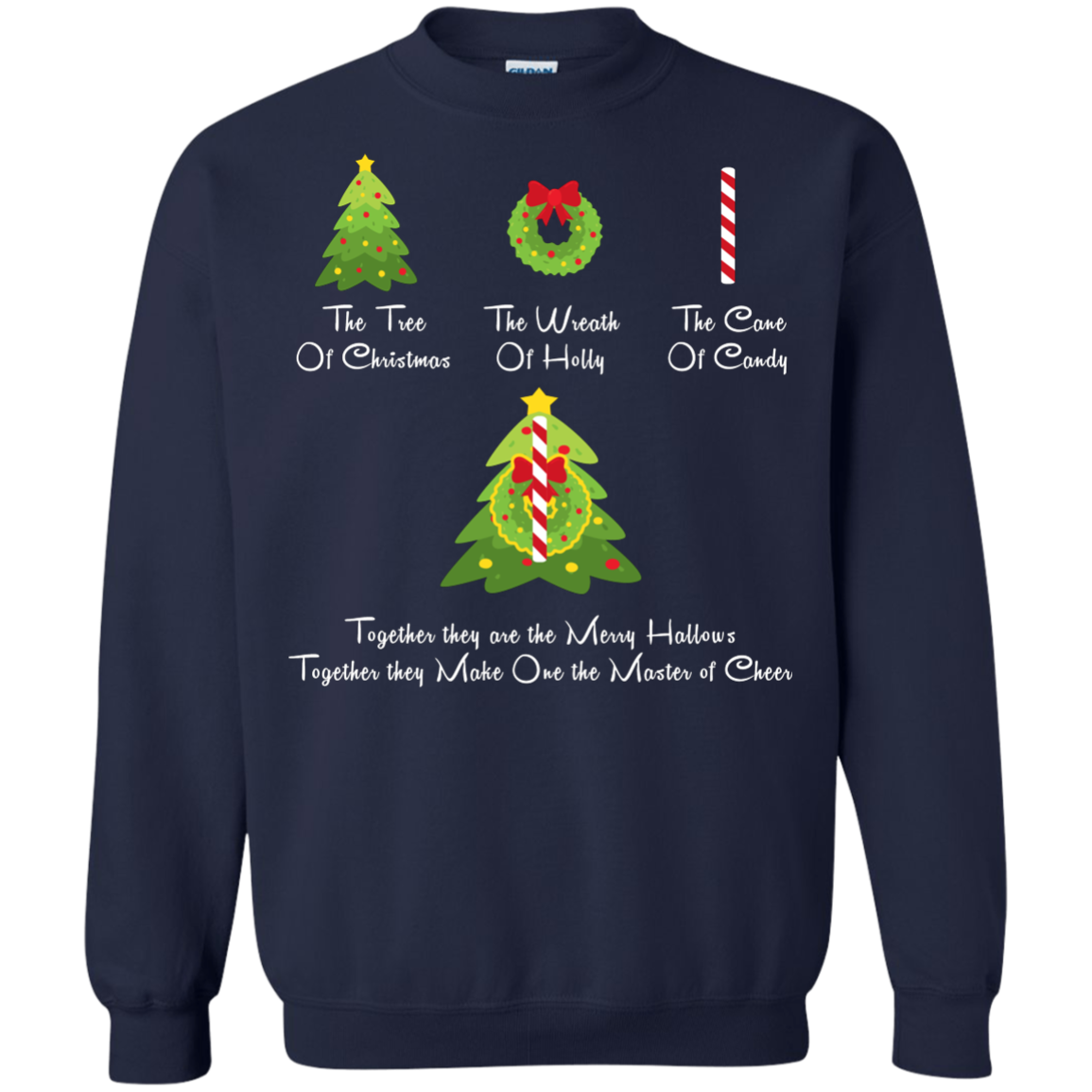 The Tree Of Christmas T-Shirt Navy