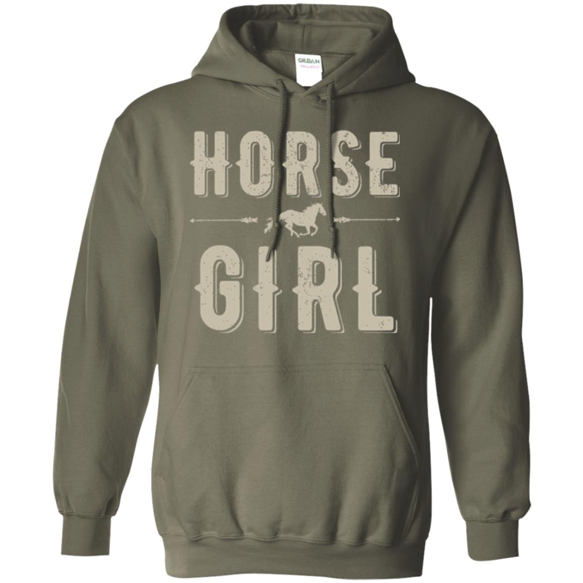 Horse Girl T-shirt Military Green