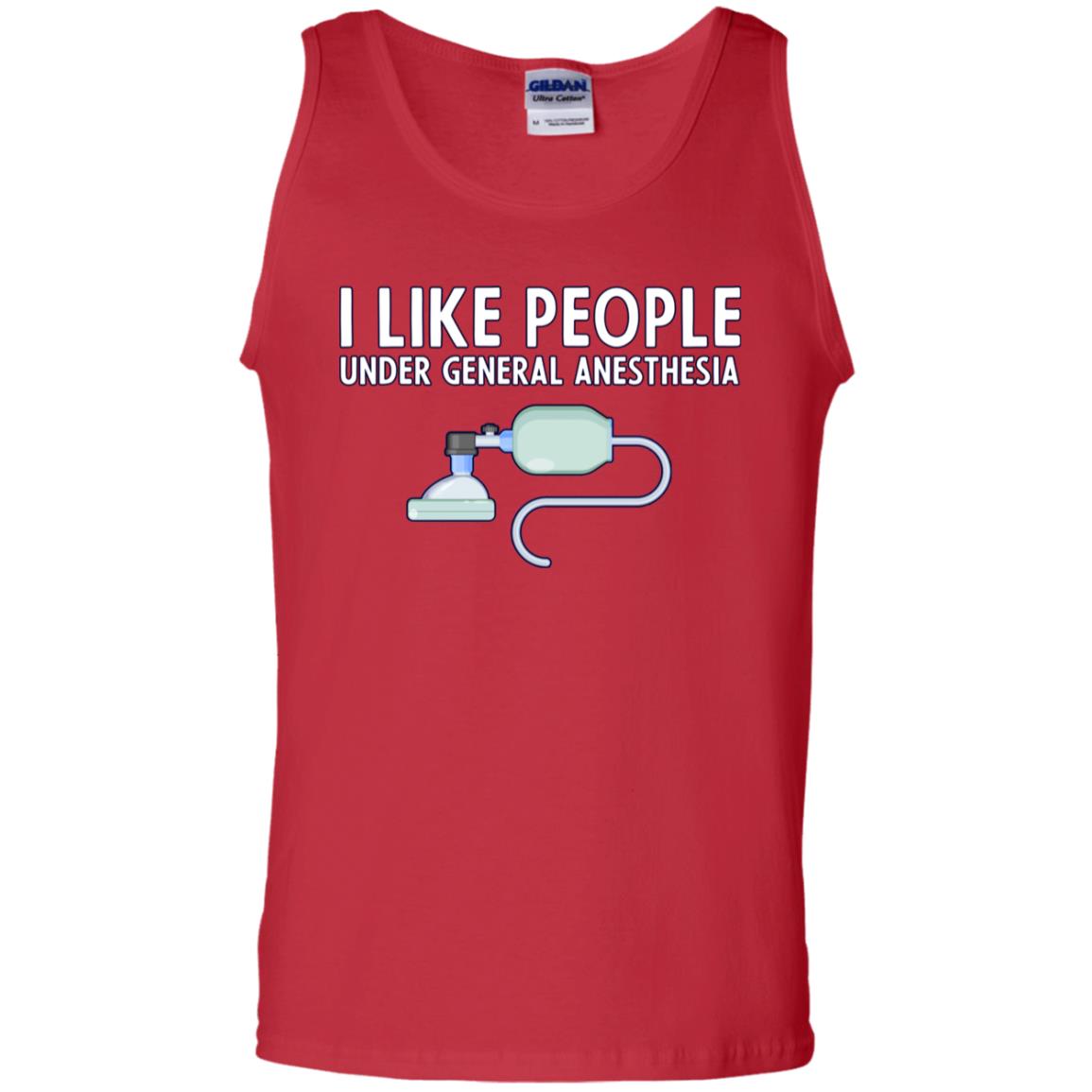 I Like People Under General Anesthesia Funny Saying Shirt Red