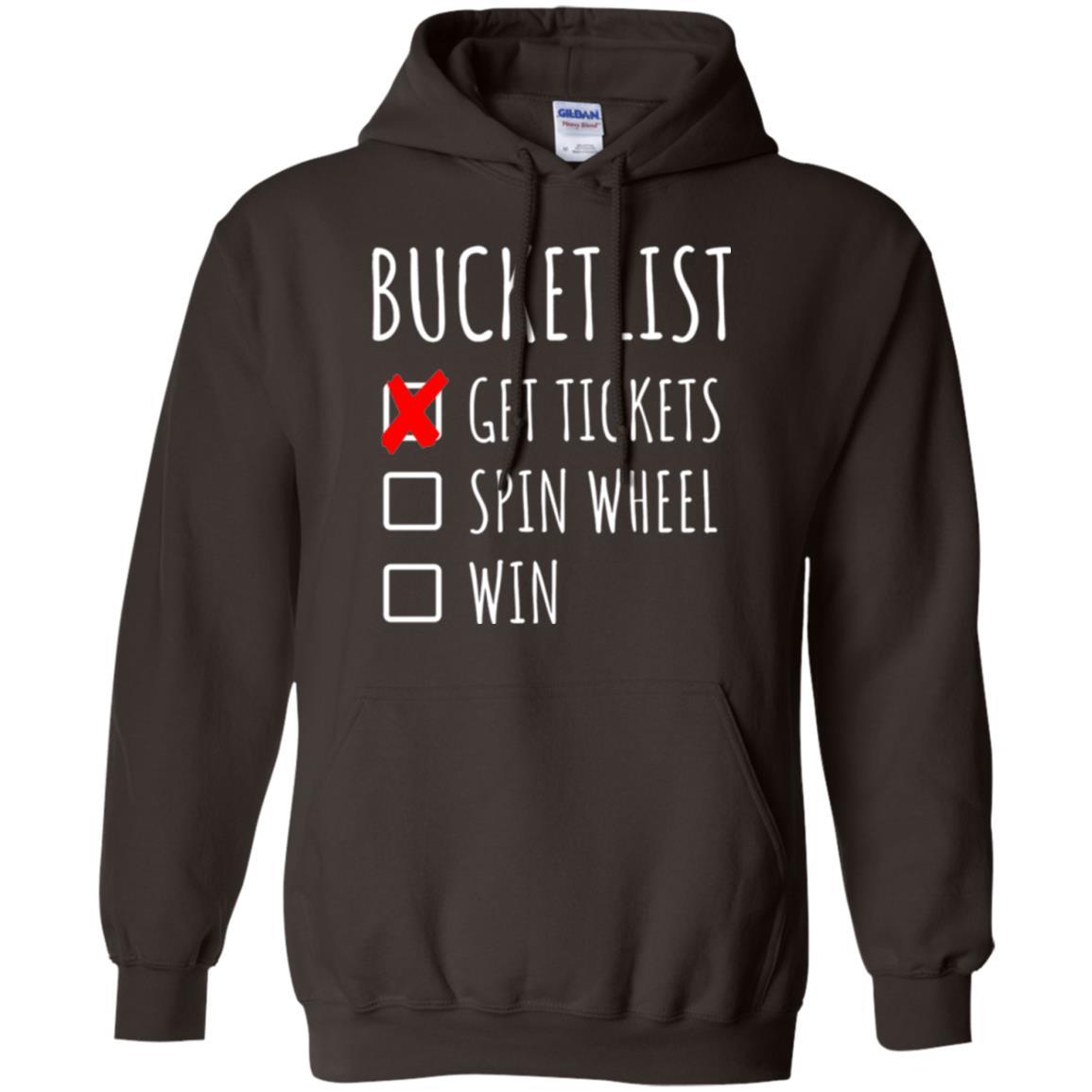 Game Show T-shirt Bucket List Spin Wheel Win Dark Chocolate