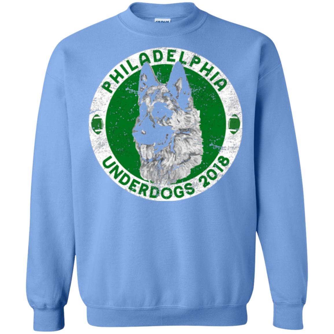 Dog Lover T-shirt Philadelphia Underdogs 2018 Distressed Carolina Blue