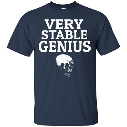 Very Stable Genius Funny T-shirt Navy