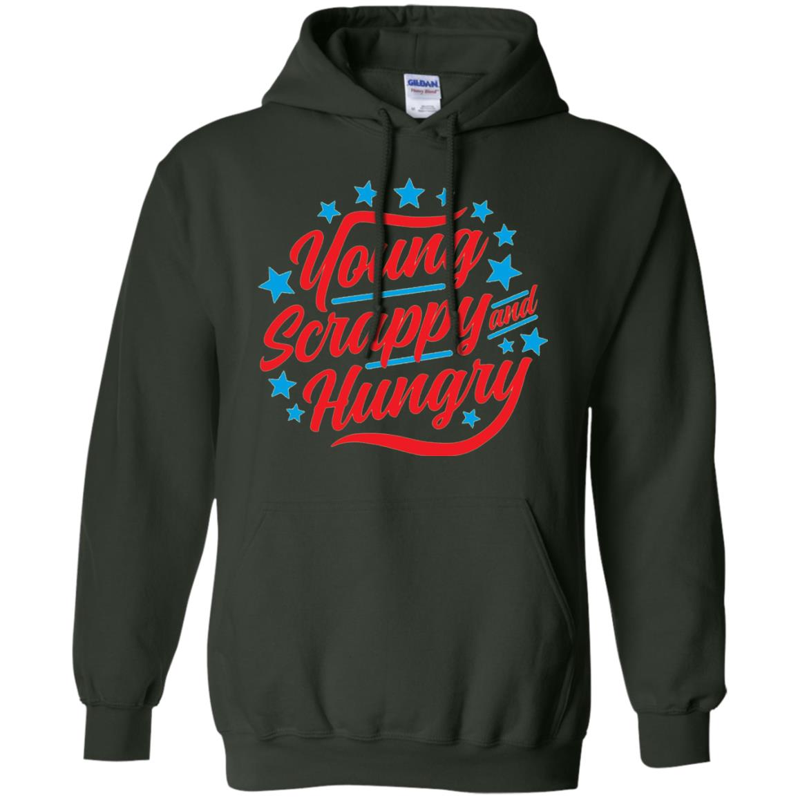 Hamilton T-shirt Young Scrappy And Hungry Forest Green