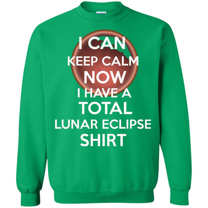 Lunar Eclipse 2018 Shirt Blood Moon Keep Calm Now T-shirt Irish Green