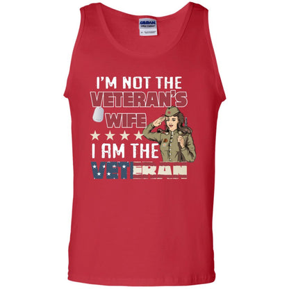 I'm Not The Veteran's Wife I Am The Veteran Shirt For Woman Veteran Red