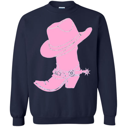 Cowgirl Boots Western Wear T-shirt Navy