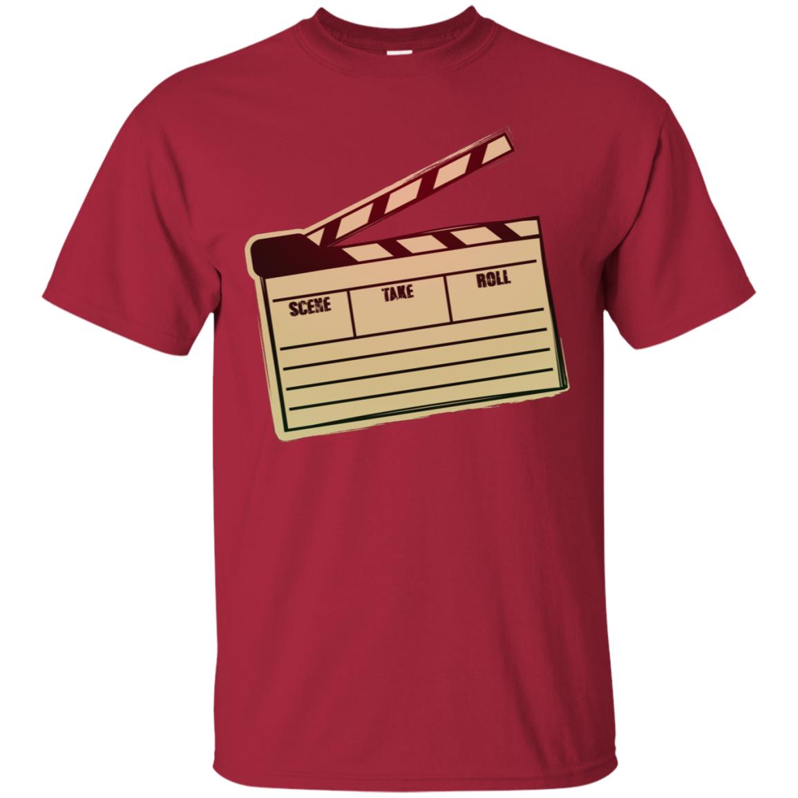 Movie Clapper Filmmaker Film Student Shirt Cardinal