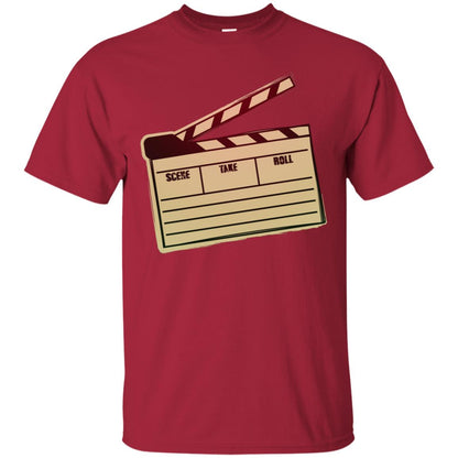Movie Clapper Filmmaker Film Student Shirt Cardinal