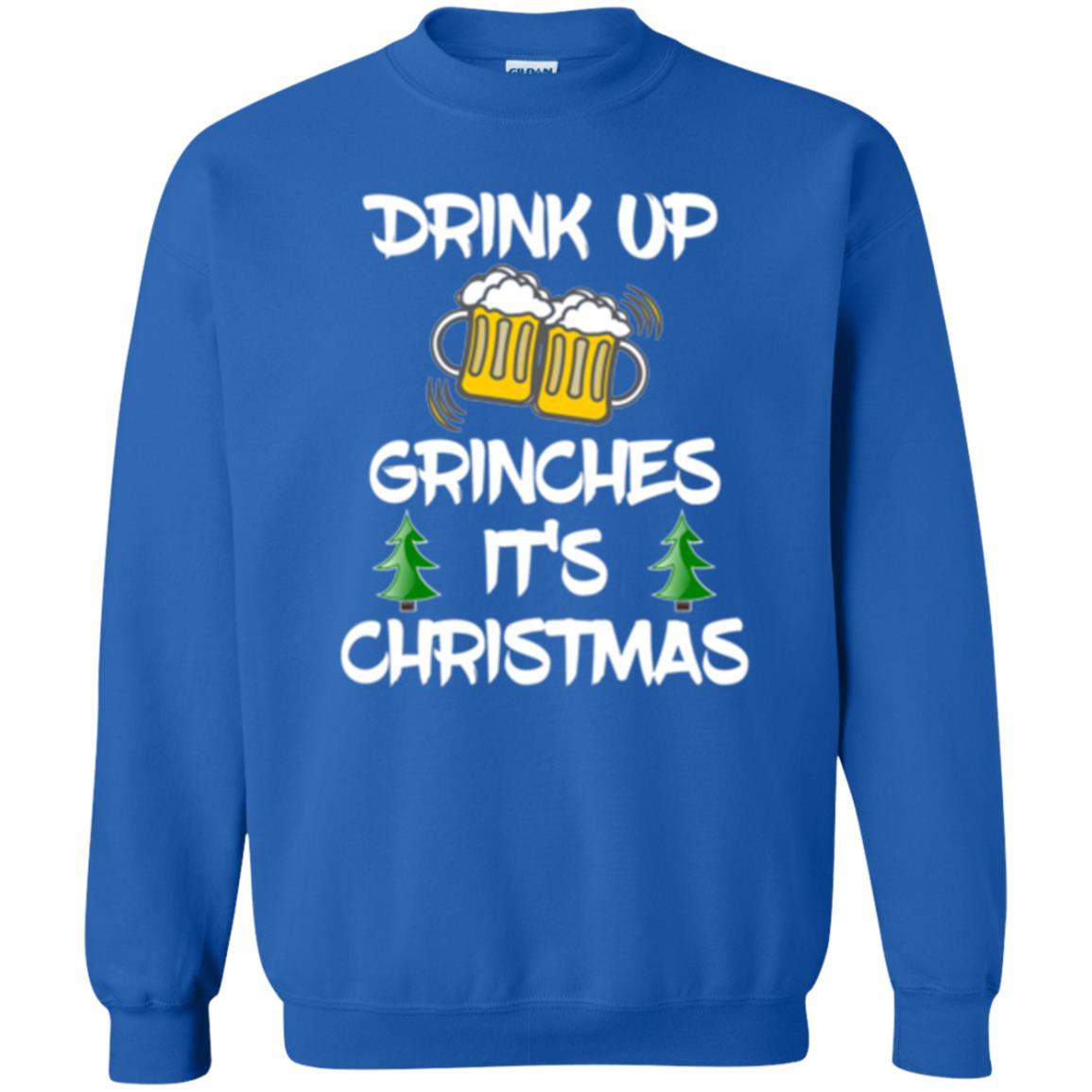 Beer Lover T-shirt Drink Up Beer Grinches It's Christmas Royal