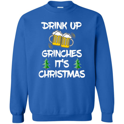 Beer Lover T-shirt Drink Up Beer Grinches It's Christmas Royal