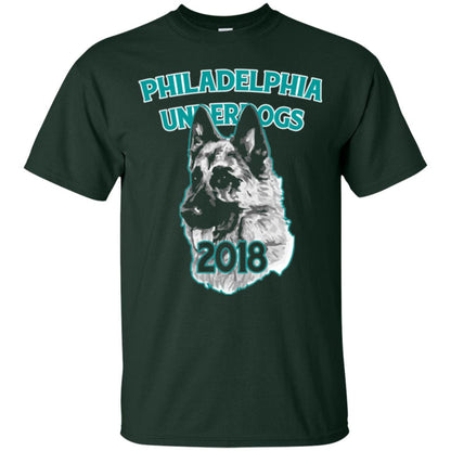 Dog Lover T-shirt Philadelphia Underdogs Celebration 2018 T-shirt Forest Green