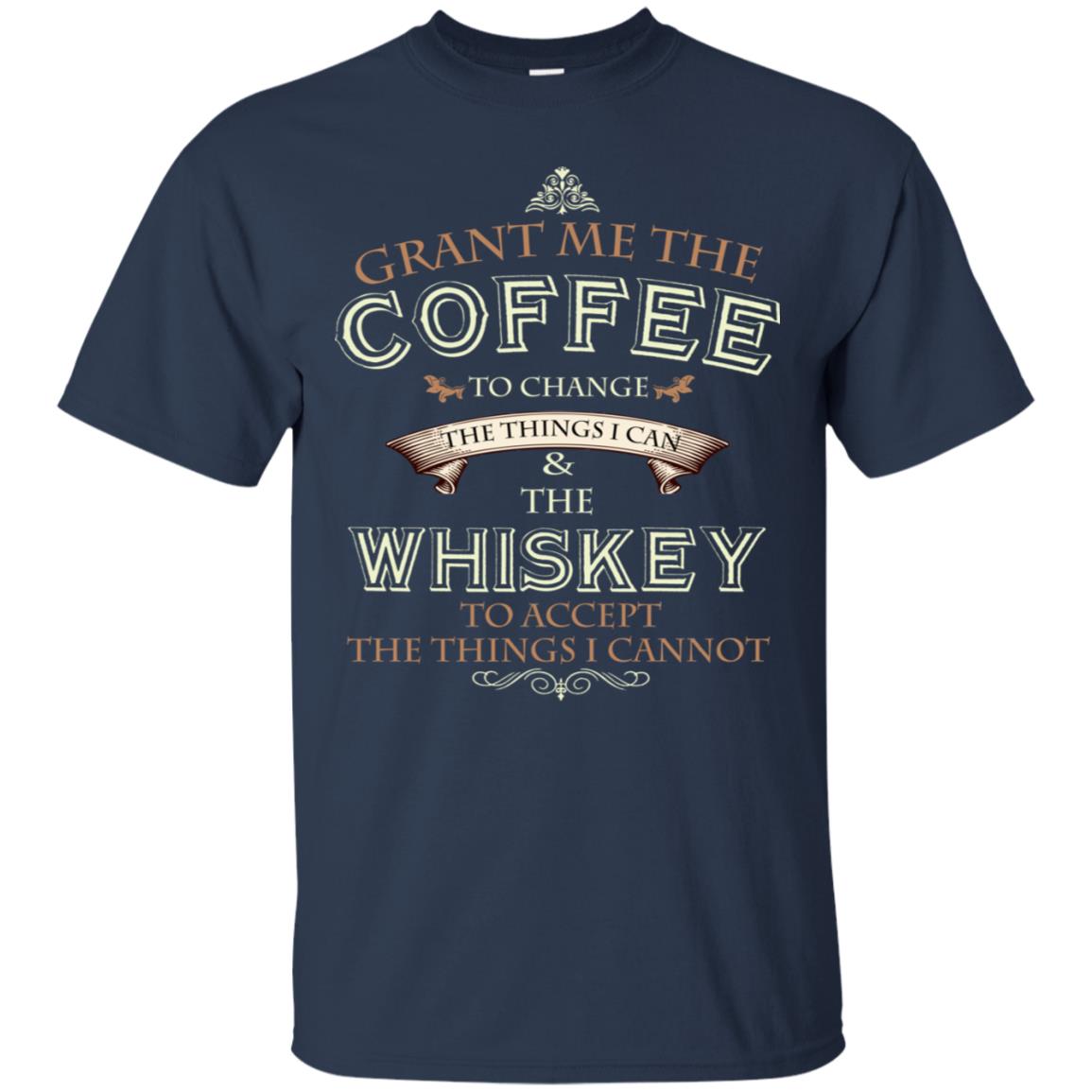 Grant Me The Coffee To Change The Things I Can Shirt Navy