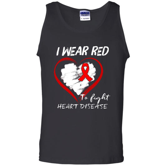 I Wear Red To Fight Heart Disease Shirt Black