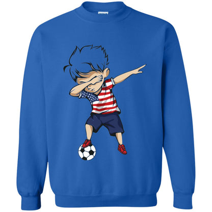 Dabbing Soccer Boy United States Jersey Shirt Usa Football Royal