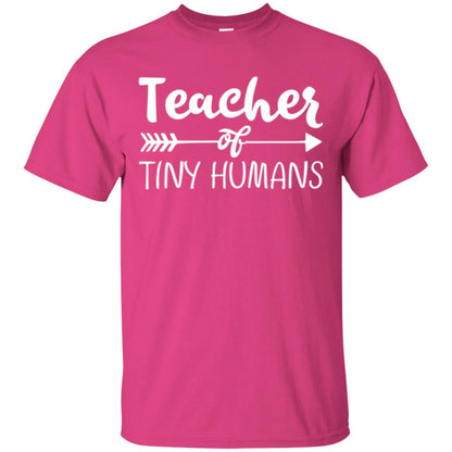 Kindergarten Preschool T-shirt Teacher Of Tiny Humans Heliconia