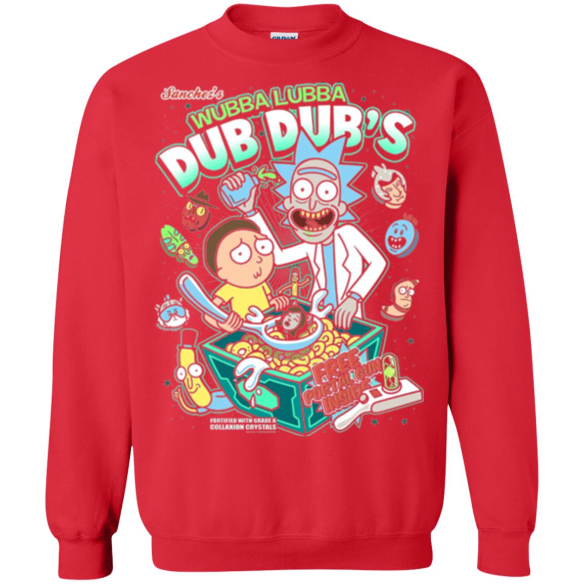 Movie T-shirt Wubba Luba Dub Dub_s Cereal Red