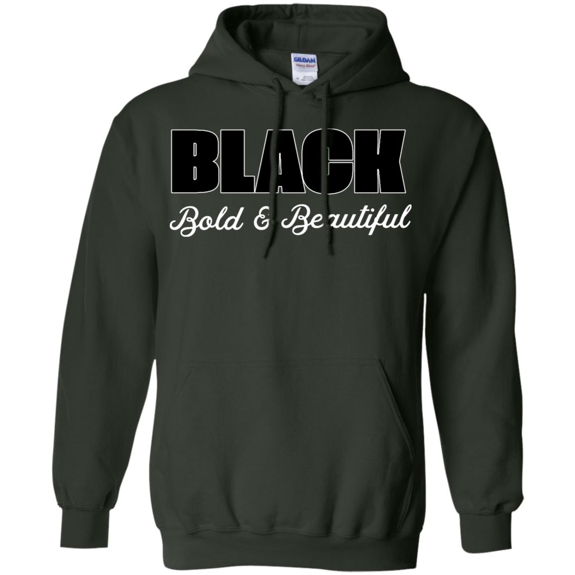 Black Bold And Beautiful Shirt Forest Green