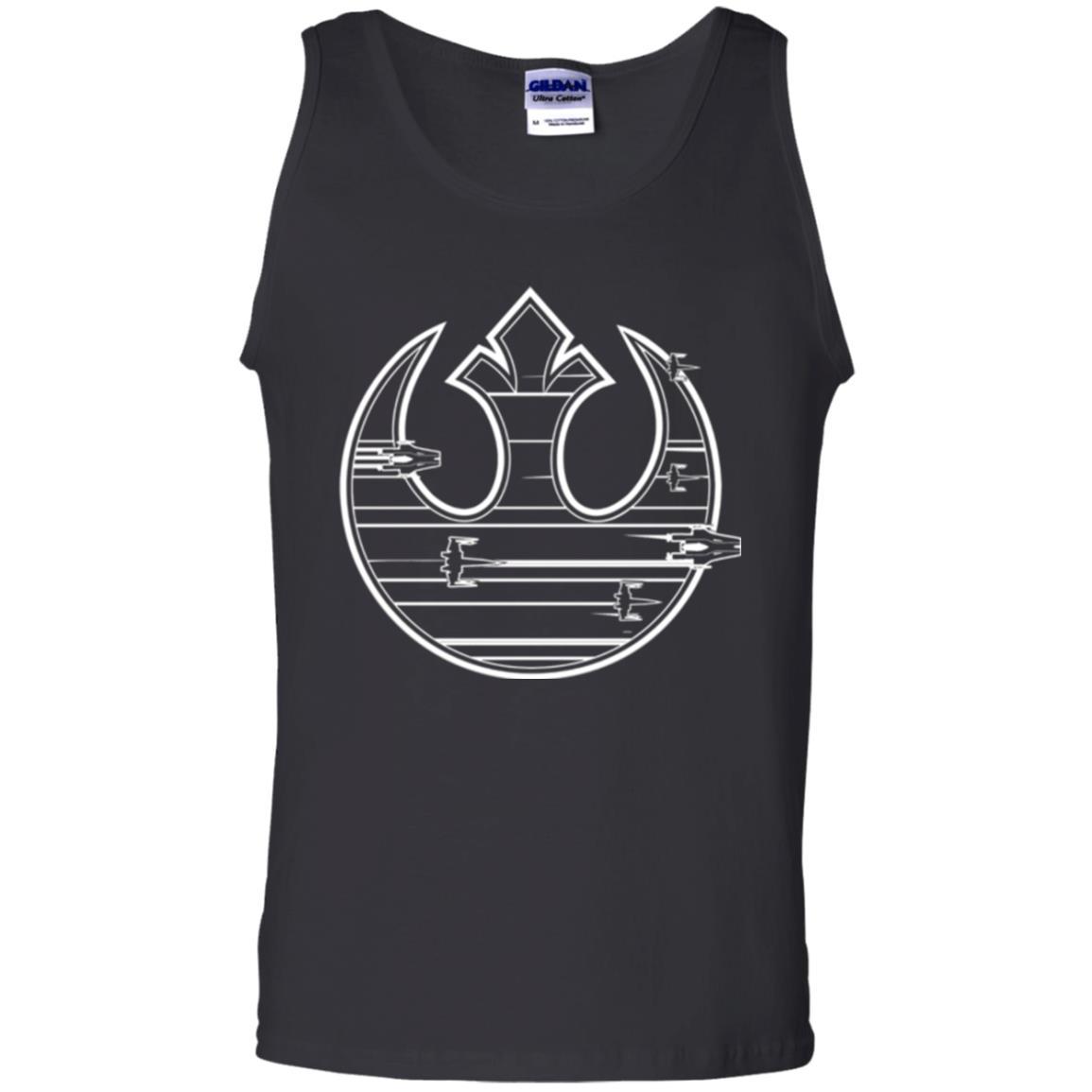 Film T-shirt Last Jedi Rebel Resistance Ship Logo Black