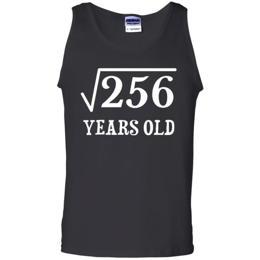 Birthday T-shirt Square Root Of 256 16th Years Old Black