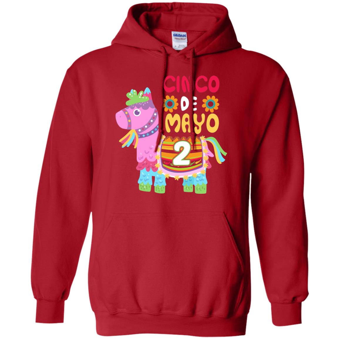 Cinco De Mayo Pinata Jockeys Horse Race 2nd Birthday T-shirt Red