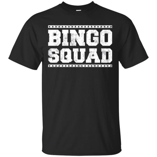 Bingo Squad Distressed Style Lucky Player T-shirt Black