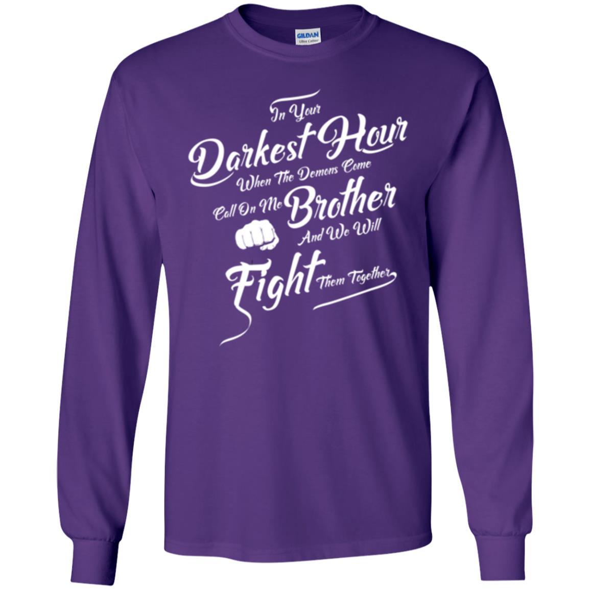 Family T-shirt In Your Darkest Hour Purple