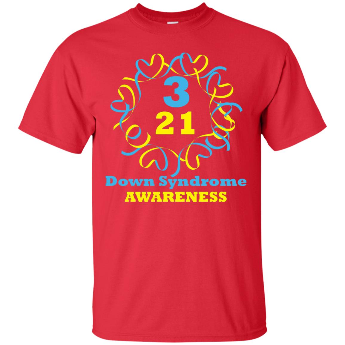 Down Syndrome Awareness T Shirt Red