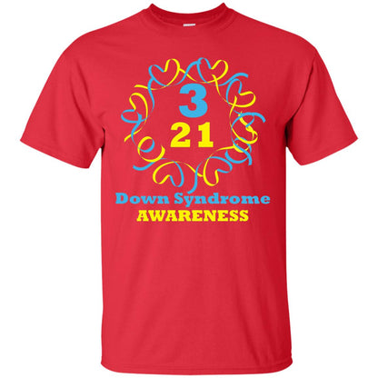 Down Syndrome Awareness T Shirt Red