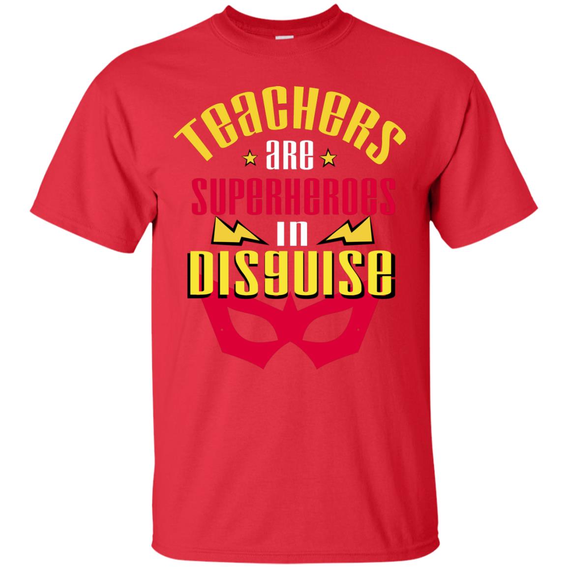 Teachers Are Superheroes In Disguise Movie Fan T-shirt Red