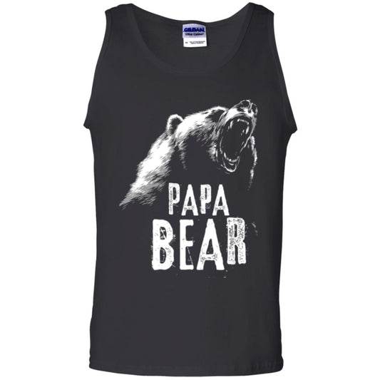 Papa Bear Best Dad For Fathers Day T-shirt Black