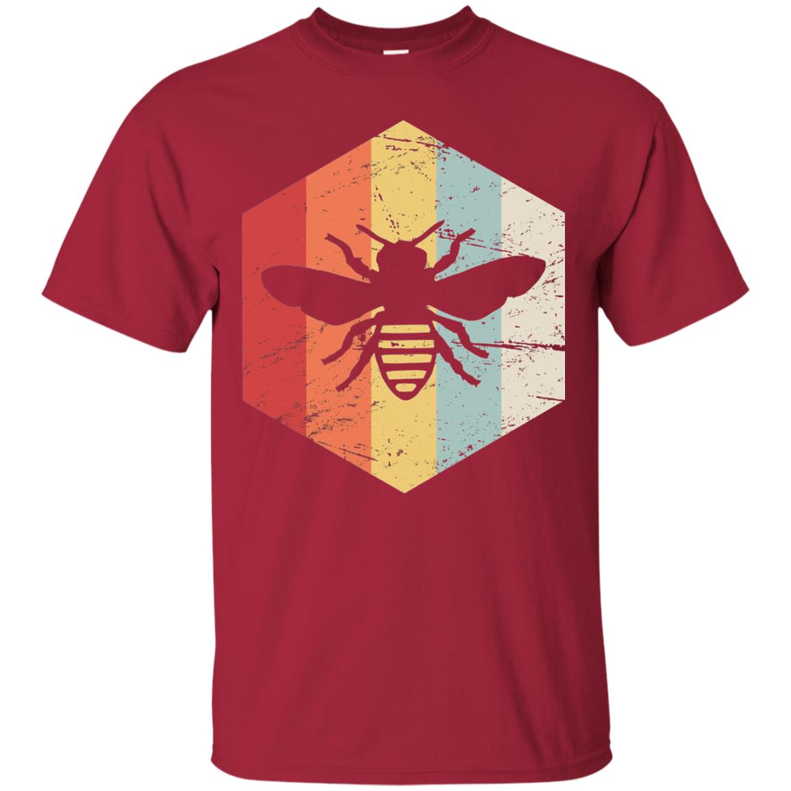 Retro Beekeeper T-shirt Cardinal