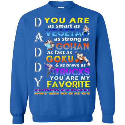 You Are As Smart As Vegeta Daddy T-shirt Royal