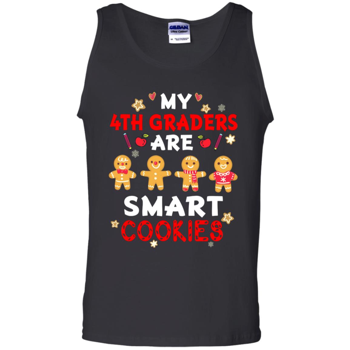 My 4th Graders Are Smart Cookies X-mas Gift Shirt For Fourth Gradeteachers Black